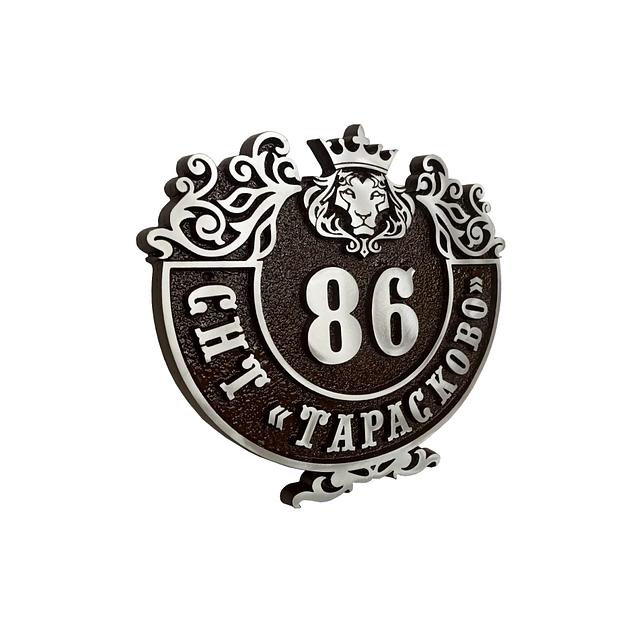 Винтажная адресная табличка на столб, колонну, забор АТ-033 опт фото 3