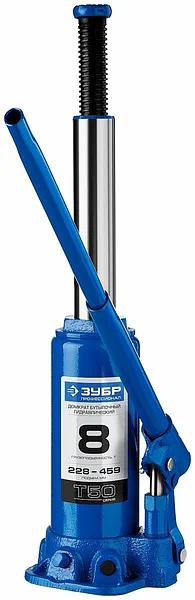 Домкрат Зубр «43060-8_z01» Т50 гидравлический бутылочный ОПТ фото 2