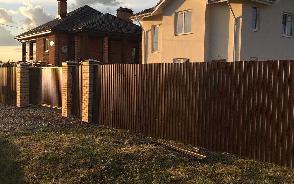 Заборы из профнастила опт фото 8