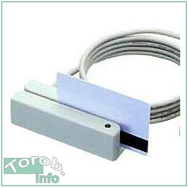 MSR213V-33, считыватель магнитных карт, белый. 1-2-3 дорожки, USB Virtual COM фото 1