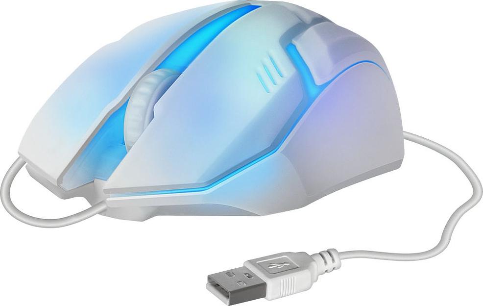 Мышь Defender Cyber MB-560L белый оптическая (1200dpi) USB для ноутбука (2but) фото 6