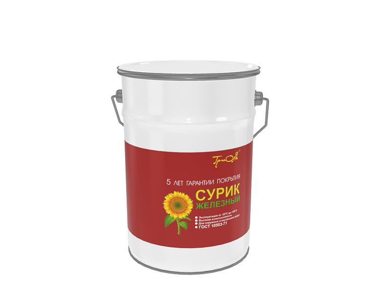 Краска масляная MA-15 ТРИОЛЬ сурик железный 30 кг фото 1