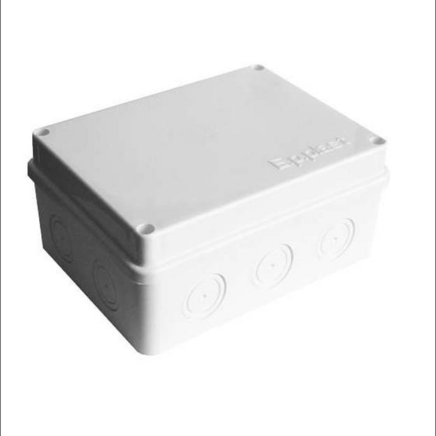 Коробка распределительная ОП 150х110х70мм IP54 10 выходов без гермовводов крышка на винтах бел. Eppl фото 1