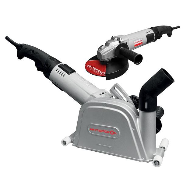 Угловая Шлифовальная машина + Бороздодел два в одном ИНТЕРСКОЛ ПД-150/1800Э + УШМ-180/1800Э 718.1.0.70 фото 1