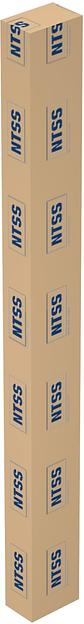 Стойка двухрамная NTSS NTSS-2POR42U/600-1000 42U 550ммx1000мм 600кг серый фото 9