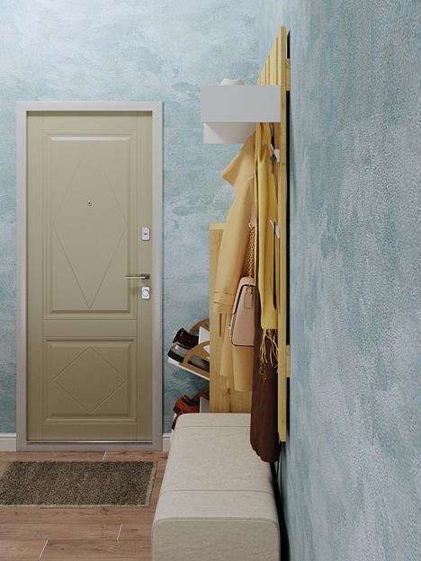 Вешалка настенная Wood&Stone «Малави» дуб бунратти, белый 104×28.2×130 см фото 4