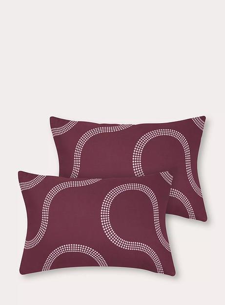 Комплект постельного белья Fjord, цвет винный с фьордом ОПТ  фото 3