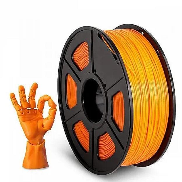 Филамент NVPRINT ABS Orange для 3D печати диаметр 1.75мм длина 330 метров масса 1 кг фото 1
