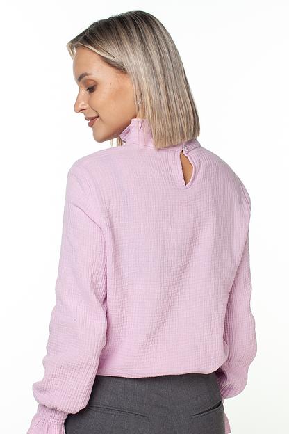 Блузка 100% хлопок  4119/01/Бледно-розовый  фото 3