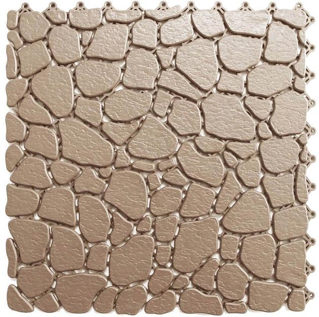 Aqua Stone – антискользящее дренажное покрытие, Цвет Бежевый RAL 1019, Толщина модуля 10 мм. фото 1