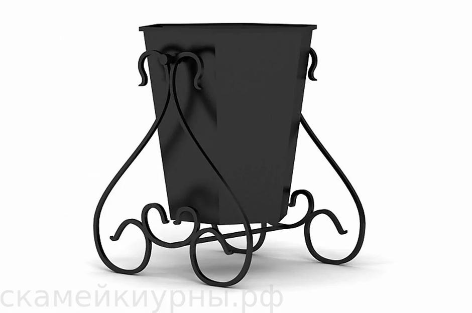Металлическая урна для мусора «Алмаз» ОПТ фото 3