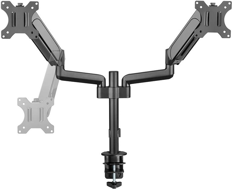 Кронштейн для мониторов ЖК Digma D-MM202D черный 17"-32" макс.9кг крепление к столешнице поворот и наклон фото 6