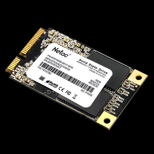 Ssd накопитель Netac SSD N5M mSATA SATAIII 3D NAND 1TB, R/W up to 560/520MB/s, 3y wty (NT01N5M-001T-M3X) фото 2