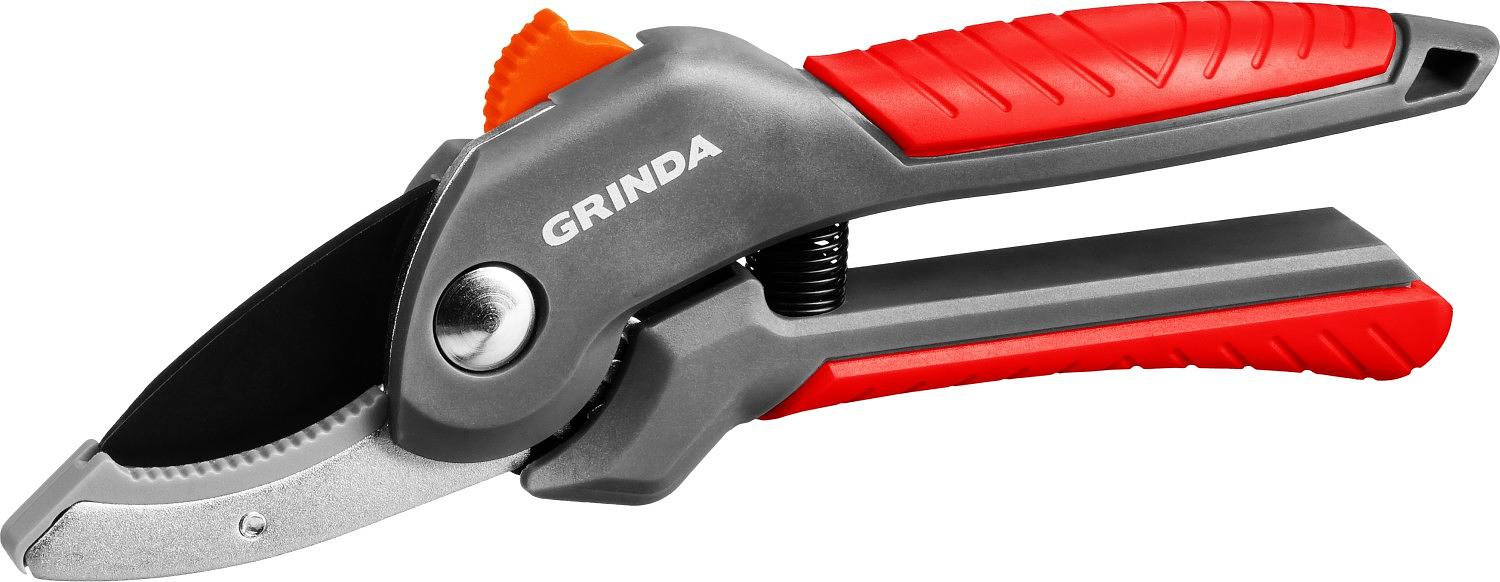 GRINDA G-24, 200 мм, с двухкомпонентными рукоятками, контактный секатор (423124) фото 1