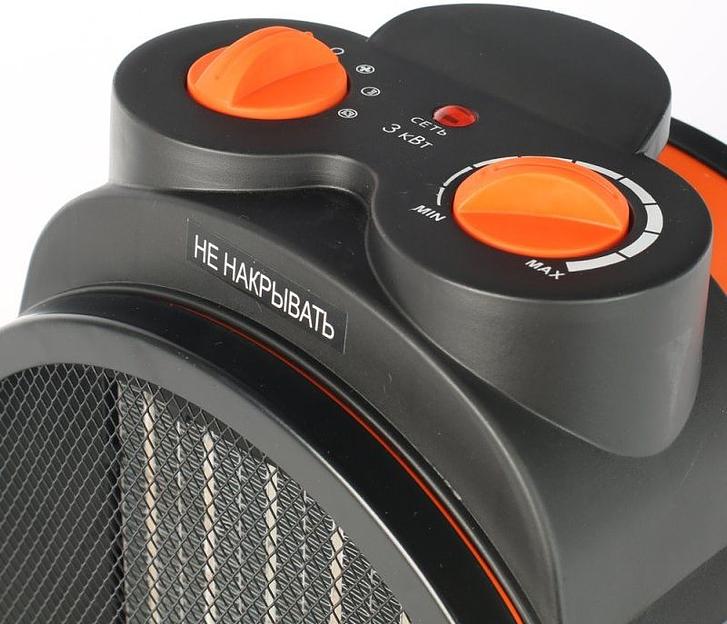 Тепловая пушка электрическая Patriot PTR 5S 3000Вт оранжевый фото 2