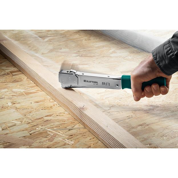 KRAFTOOL HAMMER TACKER, тип 53 (A/10/JT21) 23GA (6 - 10 мм), высокоскоростной стальной скобозабиватель (3153) фото 8