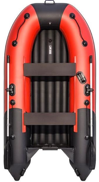 Лодка Ривьера Компакт 2900 НДНД, 2900*1500*420 мм., цвет: красный-черный фото 3