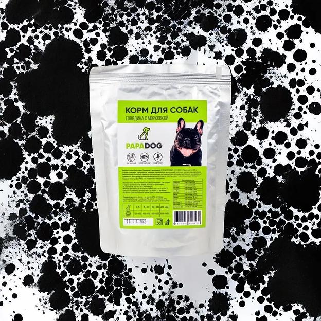 Корм для собак влажный PapaDog Holistic «Говядина с морковкой» 300 г ОПТ фото 8