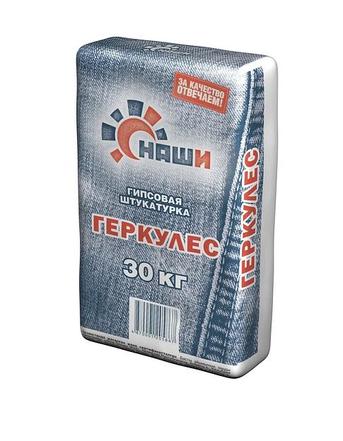 Штукатурка гипсовая Наши «Геркулес», 30 кг фото 1