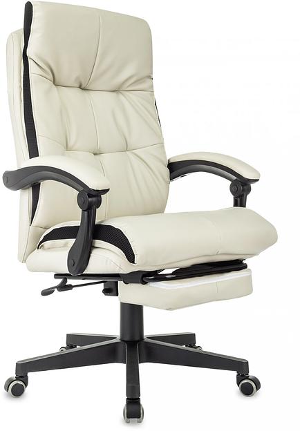 Кресло руководителя Бюрократ CH-824MSG-BF слоновая кость эко.кожа/ткань пластик фото 1