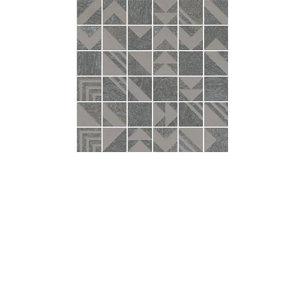Напольный декор Kerama Marazzi Про Нордик мозаичный тёмно-серый фото 1