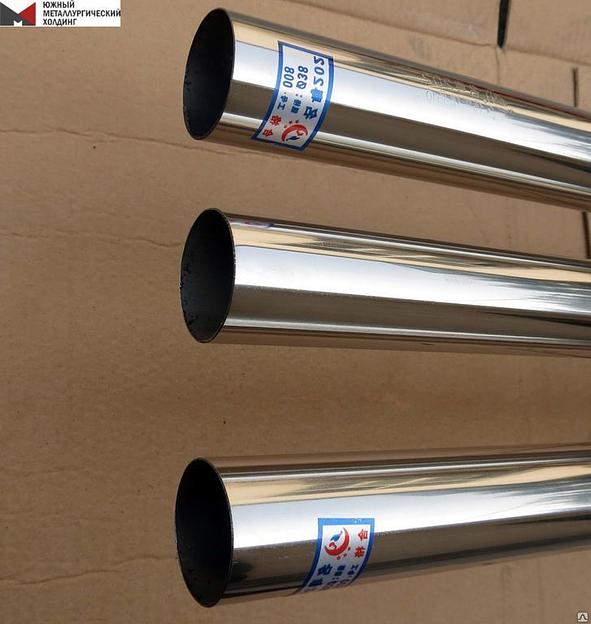 Труба нержавеющая зеркальная круглая AISI 304 30х1.5 фото 1