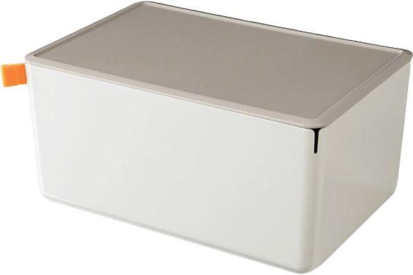 Короб для хранения Deli XDM14grey 1отд. 317x212x135мм серый/серый пластик фото 1