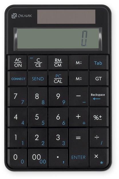 Клавиатура Оклик K604W черный USB беспроводная slim для ноутбука (1979325) фото 2