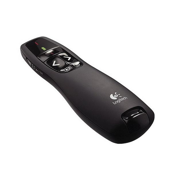 Презентер Logitech R400 (черный, 2.4 GHz, 2 батареи типа AAA, футляр для переноски) (арт. 910-004252, M/N: R-R0008 / C-U0014) фото 1