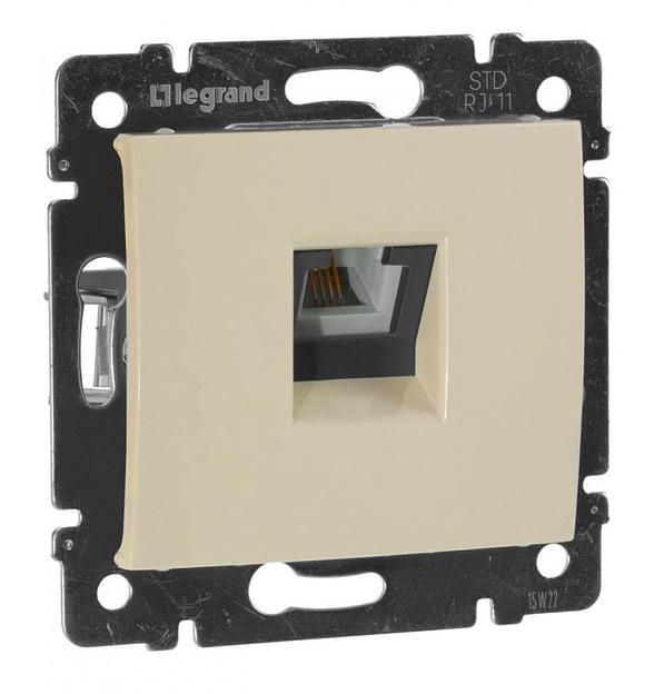 Розетка телефонная Legrand Valena (774338) скрыт. слоновая кость фото 1