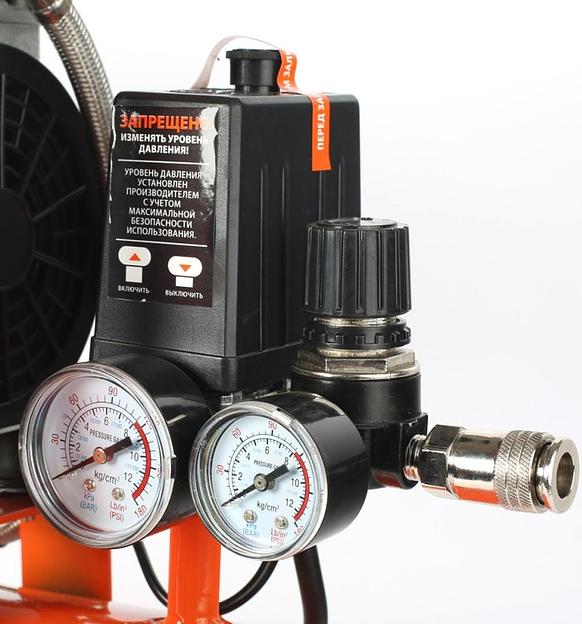 Компрессор поршневой Patriot WO 10-120 безмасляный 120л/мин 10л 650Вт оранжевый фото 7