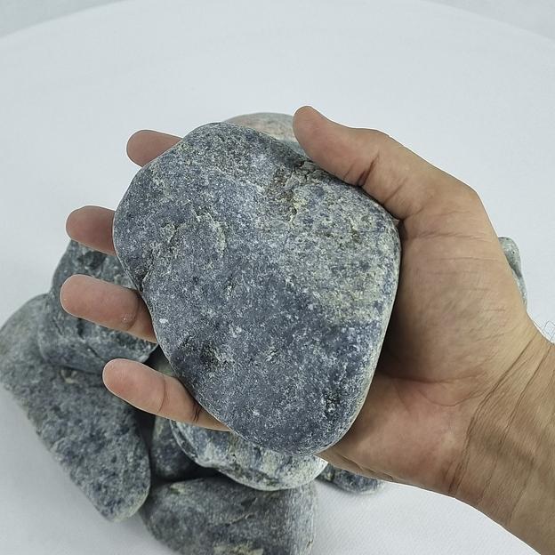 Премиум камни для бани и сауны Нефрит шлифованный 60-120 мм фото 2