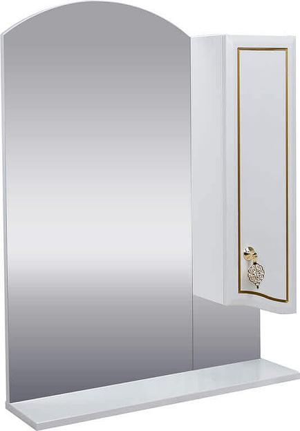 Зеркало-шкаф Жасмин 80 DORATIZ 2711.219, правый, белый, патина золото фото 2
