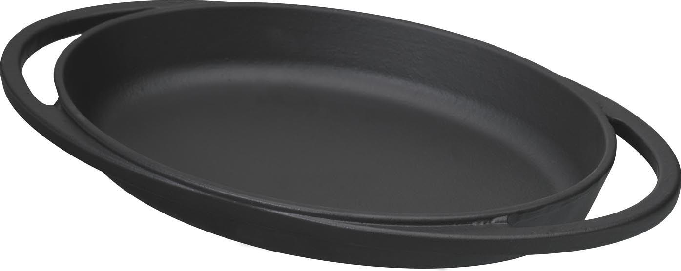 Сковорода порц. 21*2,5*14 см. чугун. овальная LAVA /1/ фото 1