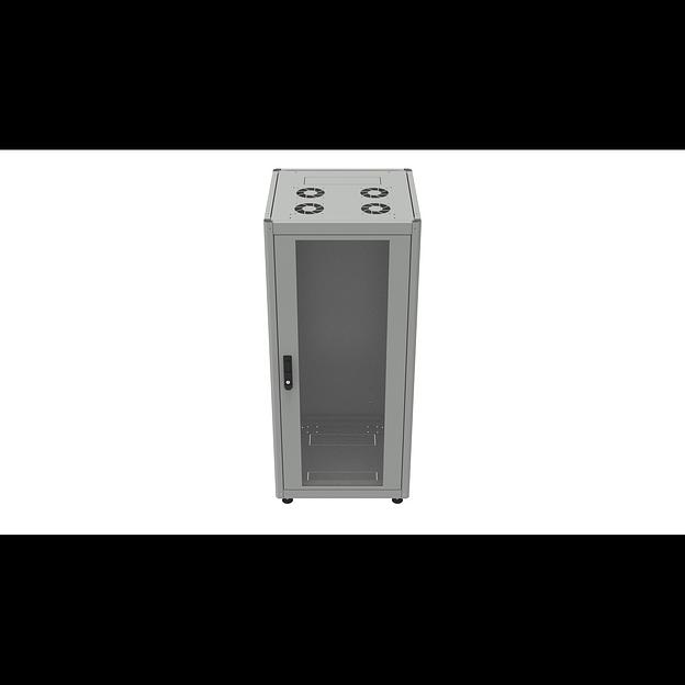 Шкаф телекоммуникационный напольный 27U 600x600мм, серия TFC (SNR-TFC-276060-GN-G) фото 2