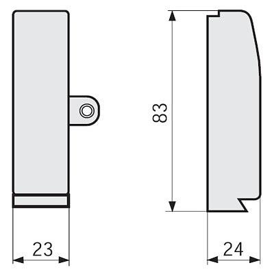LSBN W Заглушка левая плинтуса TBN фото 1