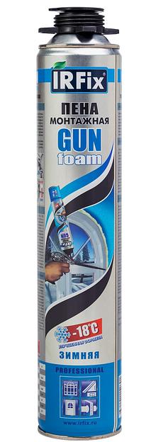 Пена монтажная IRFix GUNfoam профессиональная зимняя 750мл фото 1
