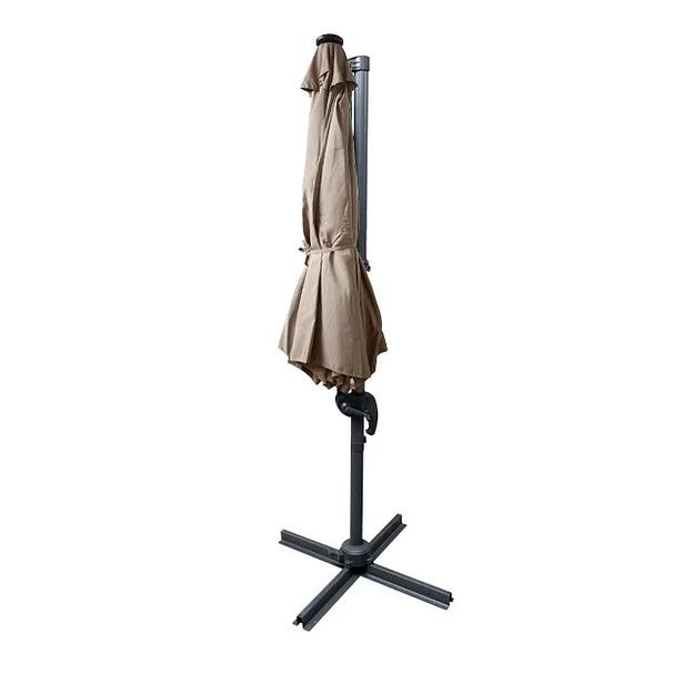 Зонт Pro-Komfort для летних кафе с подсветкой бежевый ОПТ фото 2