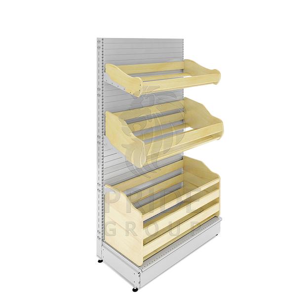 Стеллаж хлебный 1000 1000x500x1750 3 лотка фото 1