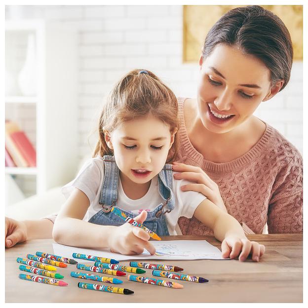 Восковые мелки Deli EC21010 Super Wings 18цв. картон.кор./европод. фото 6