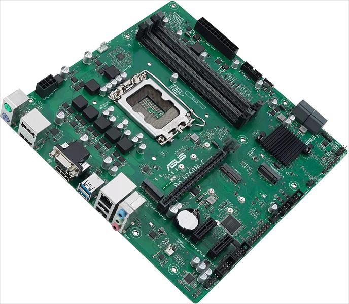 Материнская плата ASUS PRO B760M-C-CSM, LGA1700, B760, 4*DDR5, 2DP+HDMI+VGA, 4xSATA3 + RAID, M2, Audio, Gb LAN, USB 3.2, USB 2.0, mATX; 90MB1DX0-M0EAYC (PRO B760M-C-CSM) фото 2