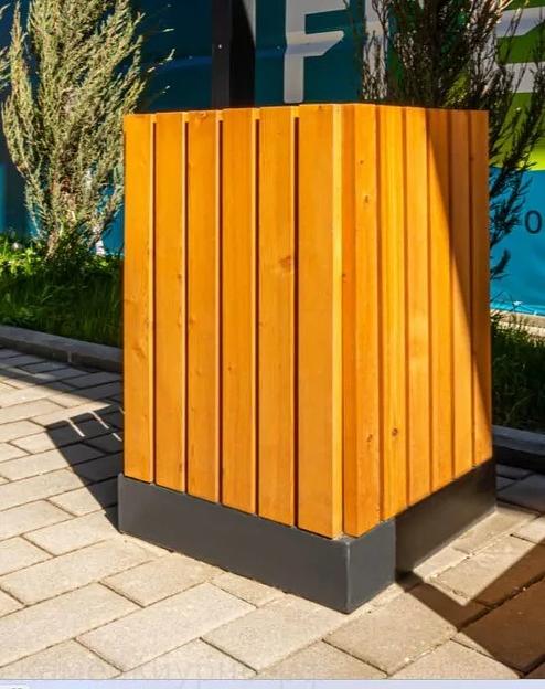 Металлическая урна для мусора «Квадро» ОПТ  фото 2