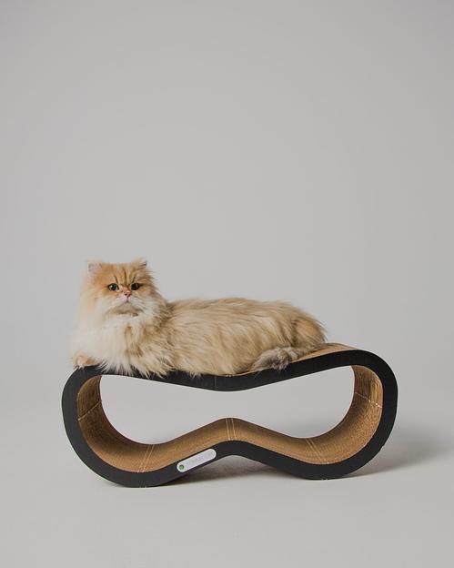 Когтеточка из картона Свайп, черный, опт фото 1