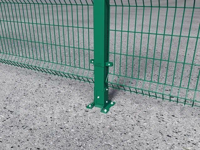 Столб опорный для 3D забора высотой 2000 мм, профиль 60×60×1,5 мм с заглушкой ОПТ фото 1