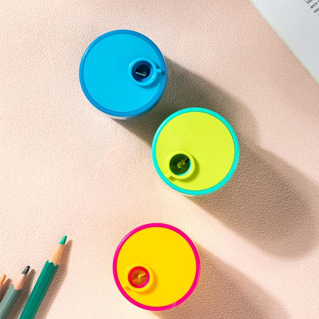 Точилка для карандашей ручная Deli EH558 1 отверстие пластик ассорти фото 2