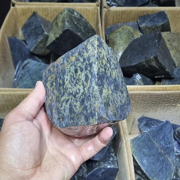 Премиум камни для бани и сауны Нефрит пиленый 60-120 мм фото 4