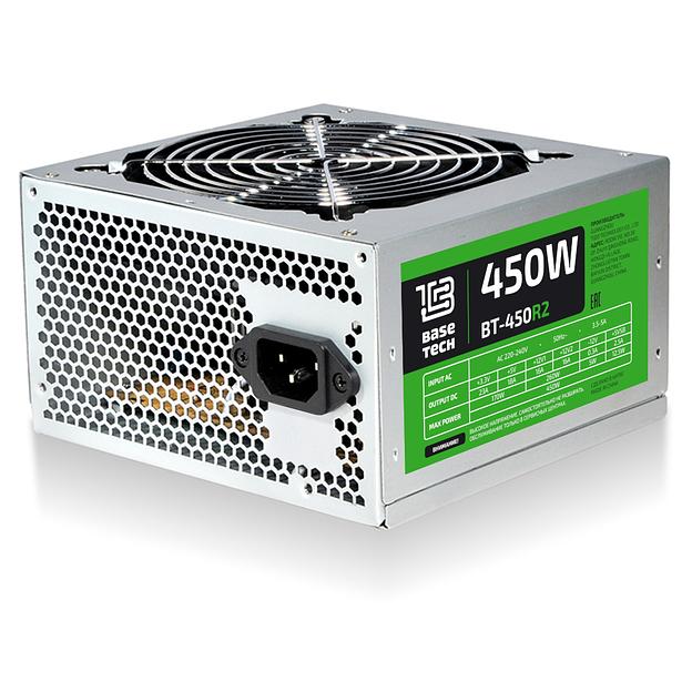 Блок питания ATX BaseTech R2, 450W, Bulk (BT-450R2) фото 1