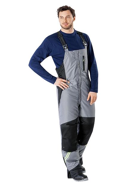 Полукомбинезон УРАН утеплённый, серо-чёрный фото 1