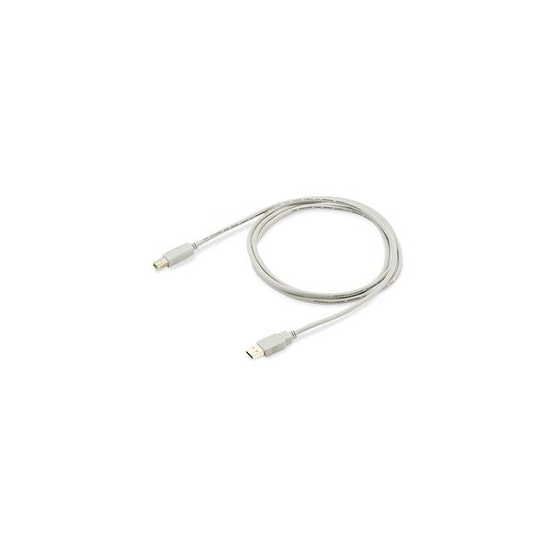 Кабель USB2.0 Buro USB A(m) - USB B(m), 1.8м, серый [usb2.0-am/bm] фото 1