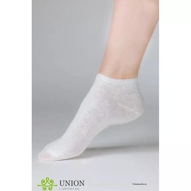 Носки Женские 10 пар укороченные «Спорт белые» ОПТ фото 1